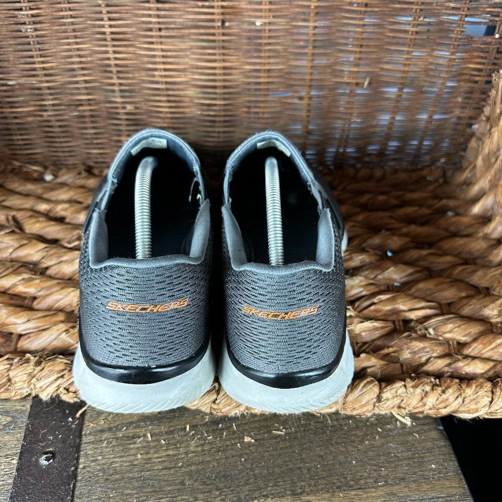 Skechers Men's Gray Walking Shoes Comfort Slip On Sneakers Size 10.5 - Picture 4 of 7